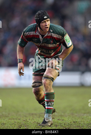 BEN WALD LEICESTER TIGERS RU WELFORD ROAD LEICESTER ENGLAND 16.01.2010 Stockfoto