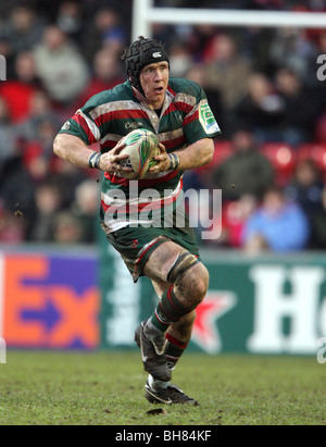 BEN WALD LEICESTER TIGERS RU WELFORD ROAD LEICESTER ENGLAND 16.01.2010 Stockfoto