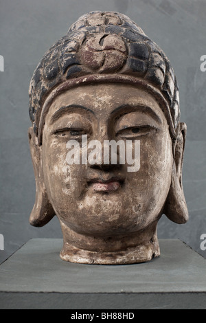 Buddha Kopf Dekoration in ein Wellness-Center Stockfoto