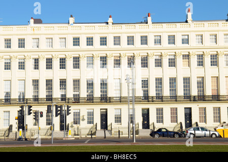 Regency-Stil Stadthäuser in Brighton Stockfoto