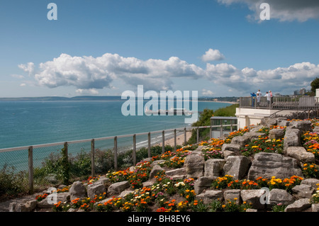 Klippe über dem Strand von Bournemouth Stockfoto