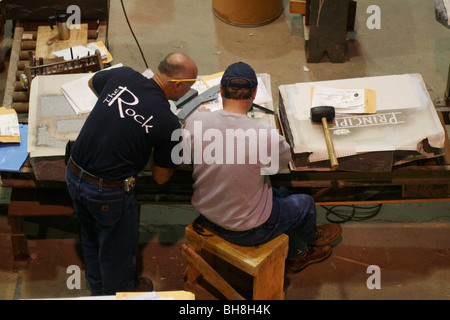 Rock alter Steinbruch Fabrik Stockfoto