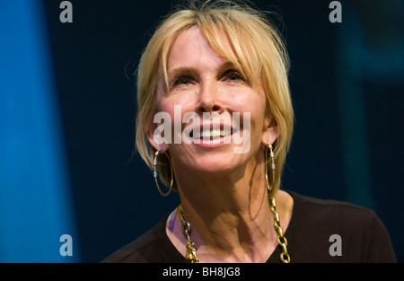 Trudie Styler Schauspielerin und Filmproduzent Hay Festival 2009 abgebildet. Stockfoto