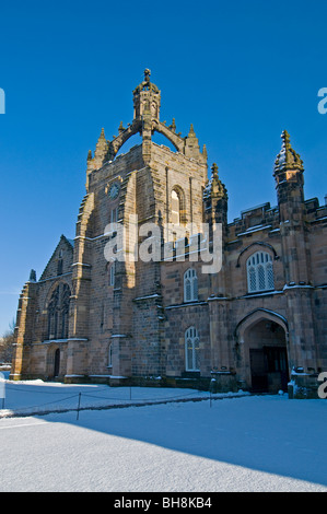 Kings College, Aberdeen Scotland mit der Kapelle Kronenturm sichtbar im Winter SCO 6036 Stockfoto