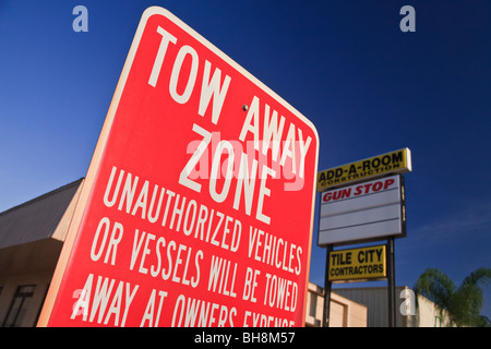 Kein Parkplatz-Zeichen. Stockfoto