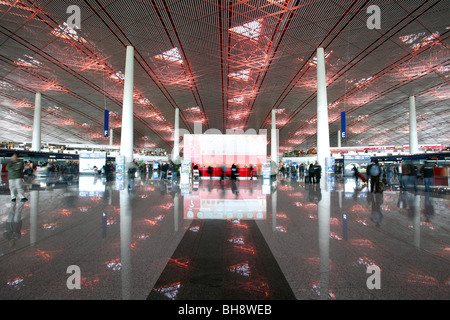 Terminal 3 am Flughafen Peking, China Stockfoto