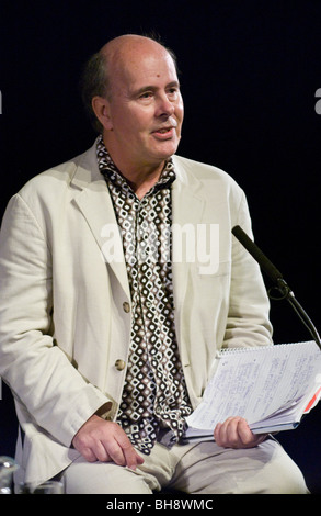 John Vidal Hüterin Umwelt-Editor in der Debatte über Klimawandel Hay Festival 2009 abgebildet. Stockfoto