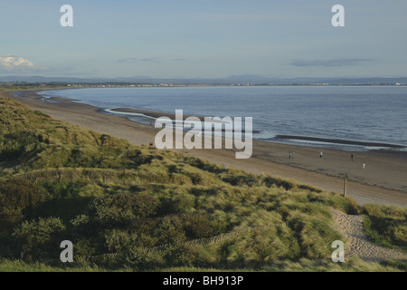 Troon aus Irvine Strand Ayrshire Schottland Stockfoto