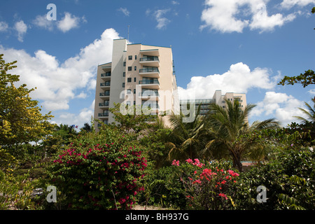 Das Hilton-Hotel am Stadtrand von Bridgetown auf der Karibikinsel Barbados Stockfoto