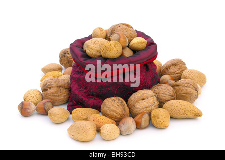 Nüsse Im Sack - Muttern im Sack 04 Stockfoto