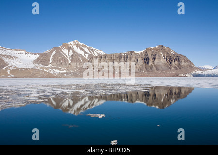 Impressionen vom Tunabreen Gletscher, Sassenfjorden, Spitzbergen, Svalbard-Archipel, Norwegen Stockfoto