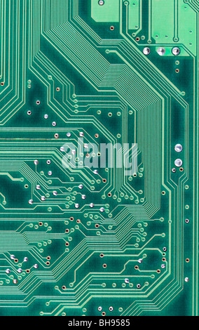 Industrielle High-Tech-Elektronik grüne vertikale Hintergrund Stockfoto