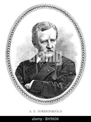 Baron (Nils) Adolf Erik Nordenskiöld, auch bekannt als A. E. Nordenskioeld Stockfoto