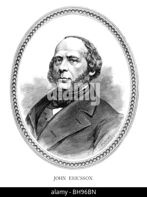 John Ericsson (31. Juli 1803 – 8. März 1889) war eine amerikanische schwedische geborenen Erfinder und Maschinenbauer Stockfoto