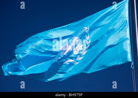 Flagge der Vereinten Nationen Stockfoto