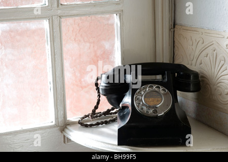 Eine altmodische Bakelit Telefon. Stockfoto