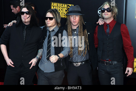 SHINEDOWN 2009 AMERICAN MUSIC AWARDS DOWNTOWN LOS ANGELES CA USA 22 November 2009 Stockfoto