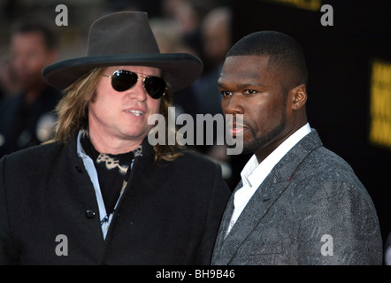 VAL KILMER 50 CENT 2009 AMERICAN MUSIC AWARDS die Innenstadt von LOS ANGELES CA USA 22 November 2009 Stockfoto