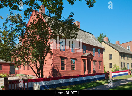 Connecticut Wethersfield National Historic Site Joseph Webb Altstadthaus abgeschlossen 1752 Stockfoto