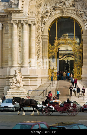 Beförderung, Haupteingang, Petit Palais, Paris, Frankreich Stockfoto