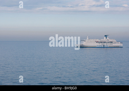 Eckerö Line Fähre Norlandia auf die finnische Bucht. Stockfoto