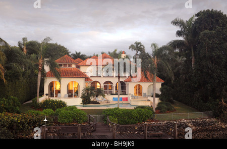 Milliardär Residenzen auf Port Royal Naples Florida USA Stockfoto