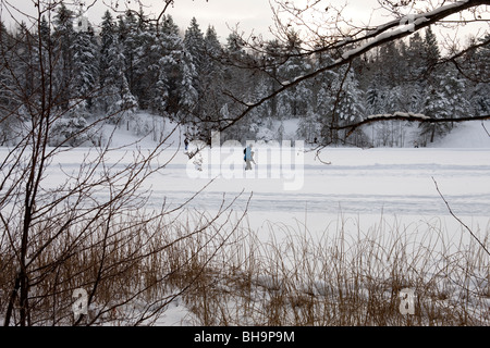 Kottlasjön, Lidingö (Schweden) Stockfoto