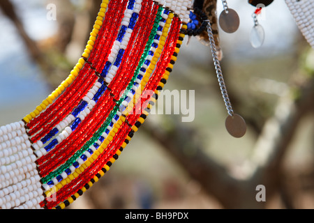 Masai traditionellen Schmuck Stockfoto