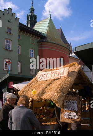 Polen, Krakau, Ostern, Osczpki Käse Stockfoto