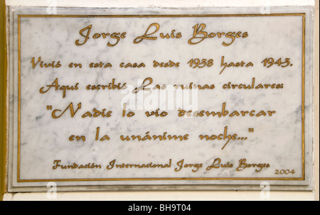 Borges Schriftsteller Essayist Buenos Aires.Argentina Gedichte essays surrealistische Literaturzeitschriften Stockfoto