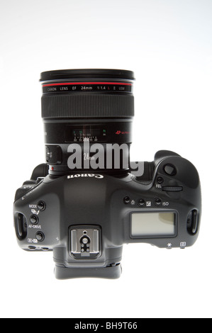Canon EOS 1D MkIV professionelle digitale SLR-Kamera 2010 - mit Highspeed-24mm f/1.4 USM Typ II-L-Objektiv Stockfoto