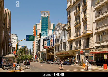 Avenida Corrientes Pueyrredon Buenos Aires Argentinien Stockfoto