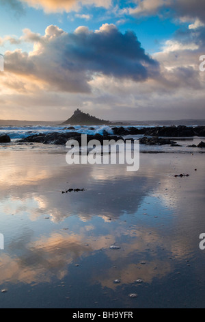 St. Michaels Mount; von Trenow Bucht; Cornwall Stockfoto