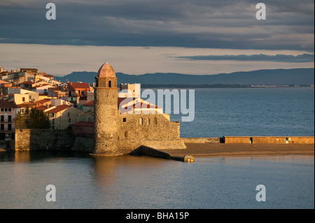 Collioure, Pyrenäen-Orientales, Mittelmeer, Frankreich Stockfoto