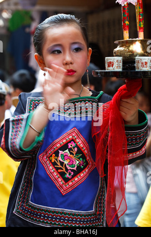 Cheung Chau Bun Festival feierte im Jahr 2009 Stockfoto