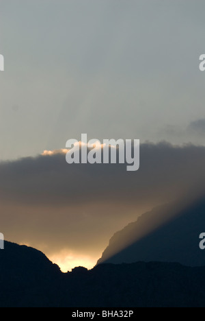 Die Chimanimani Berge auf Simbabwes Eastern Highlands bieten einige der spektakulärsten Berglandschaften in Afrika Stockfoto