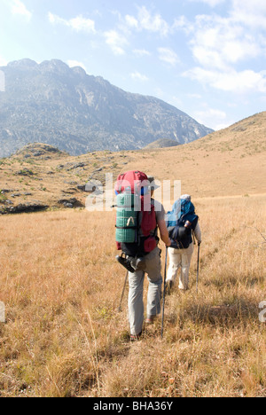 Die Chimanimani National Park ist einer der südlichen Afrika zuletzt verwöhnte Wildnis Standorte für Wanderer Stockfoto