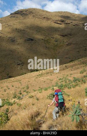 Die Chimanimani National Park ist einer der südlichen Afrika zuletzt verwöhnte Wildnis Standorte für Wanderer Stockfoto