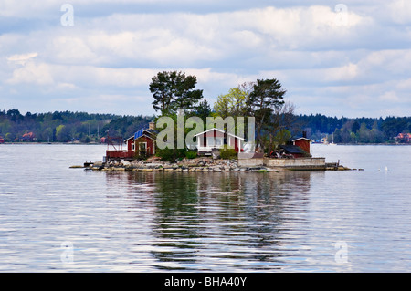 Eine Insel von fast 30.000 in Stockholms Skärgården (Stockholmer Schären), Schweden Stockfoto