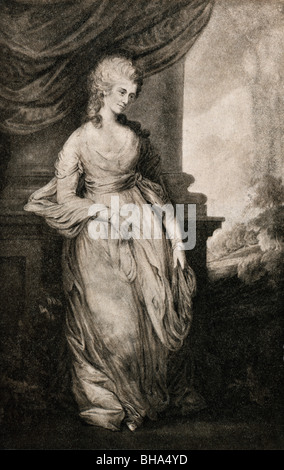 Georgiana Cavendish, Duchess of Devonshire, 1757 bis 1806 geboren Georgiana Spencer. Stockfoto