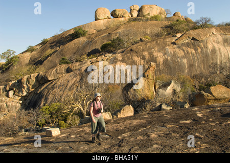 Die majestätische Pracht des Nationalparks Simbabwes Rhodos Matopos Stockfoto