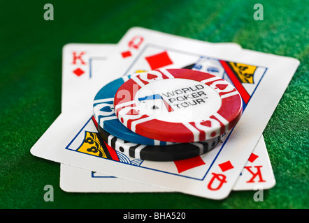 Poker-Chips Stockfoto