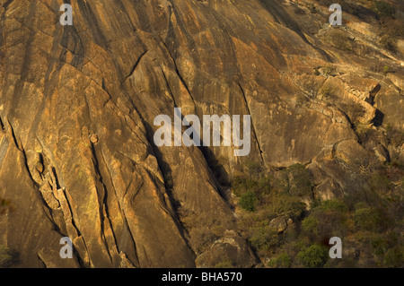 Die majestätische Pracht des Nationalparks Simbabwes Rhodos Matopos Stockfoto