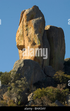 Die majestätische Pracht des Nationalparks Simbabwes Rhodos Matopos Stockfoto