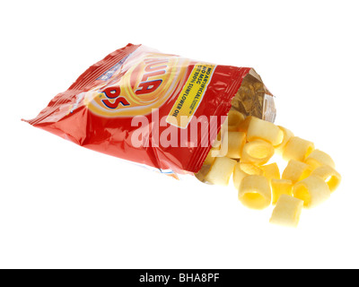 Fertig gesalzene Chips Stockfoto