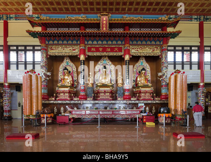 Innere des Puu Gih Jih chinesischen Tempel, Sandakan, Malaysia Borneo Stockfoto