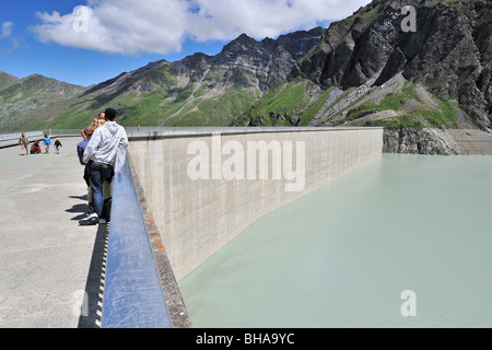 Barrage De La Grande Dixence / Grande Dixence Dam, dam höchste Schwerkraft in der Welt, Valais / Wallis, Schweizer Alpen, Schweiz Stockfoto