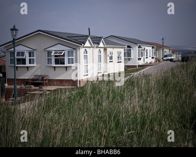 Trailer Park, Wohnwagen Häuser für über 55 ist. Stockfoto