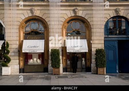 Cartier Shop Place Vendome in Paris Stockfoto