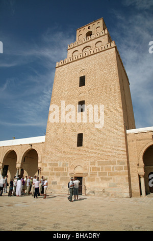 Die Moschee von Uqba auch bekannt als die große Moschee von Kairouan Tunesien Afrika Stockfoto